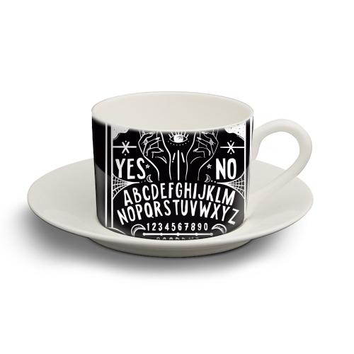 Ouija Boards - personalised cup and saucer by Alice Palazon