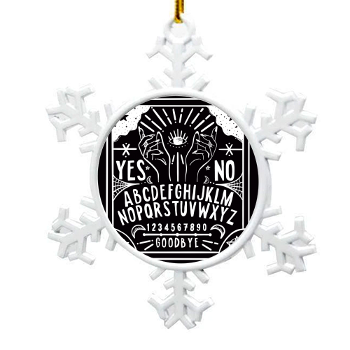 Ouija Boards - snowflake decoration by Alice Palazon