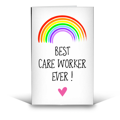 Best Care Worker Ever ! - funny greeting card by Adam Regester