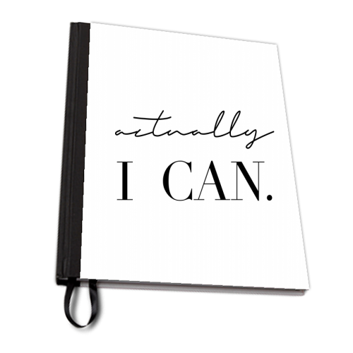 Actually I Can - personalised A4, A5, A6 notebook by Toni Scott