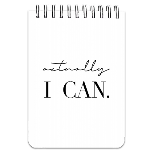 Actually I Can - personalised A4, A5, A6 notebook by Toni Scott