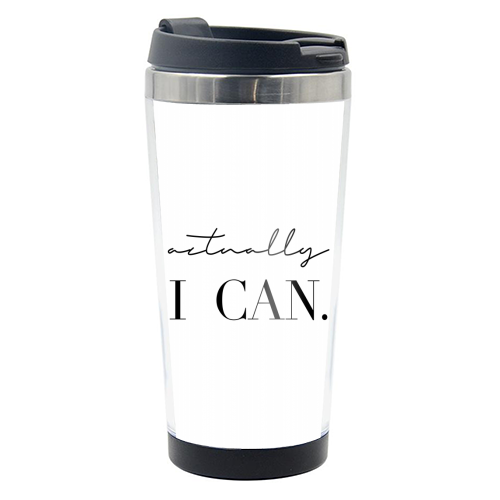 Actually I Can - photo water bottle by Toni Scott