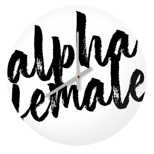 Alpha Female - quirky wall clock by Toni Scott