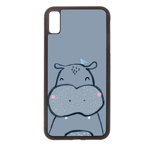 Inky hippo - Stylish phone case by lauradidthis