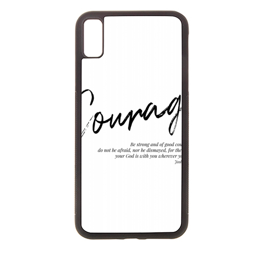 Be Strong and of Good Courage... -Joshua 1:9 - stylish phone case by Toni Scott