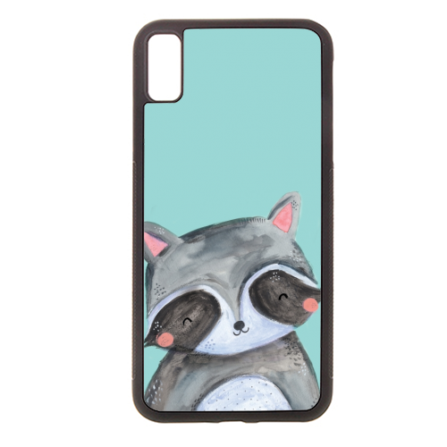 Painted woodland racoon - stylish phone case by lauradidthis
