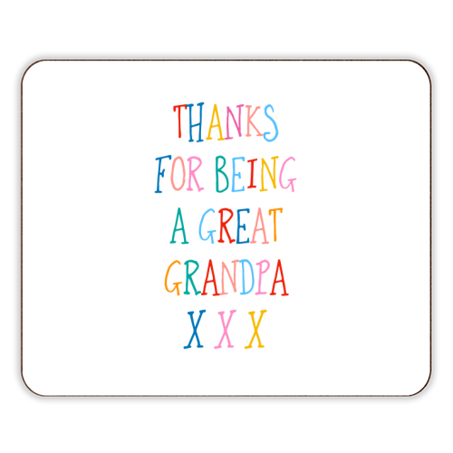 Thanks for being a great grandpa - designer placemat by Adam Regester