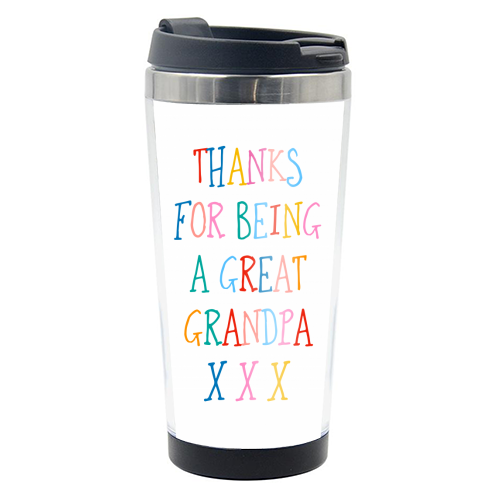 Thanks for being a great grandpa - photo water bottle by Adam Regester