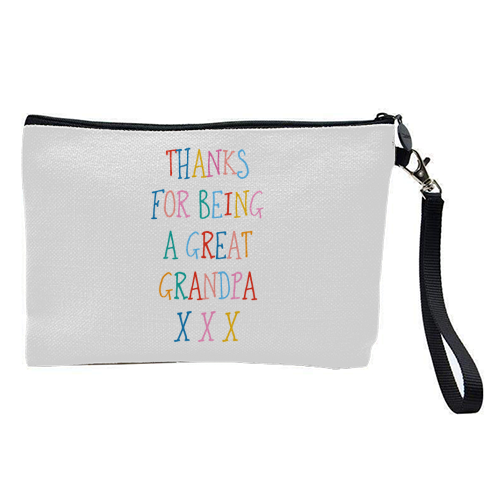Thanks for being a great grandpa - pretty makeup bag by Adam Regester