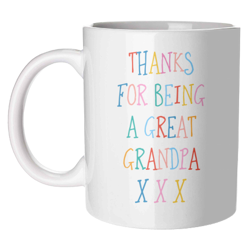 Thanks for being a great grandpa - unique mug by Adam Regester