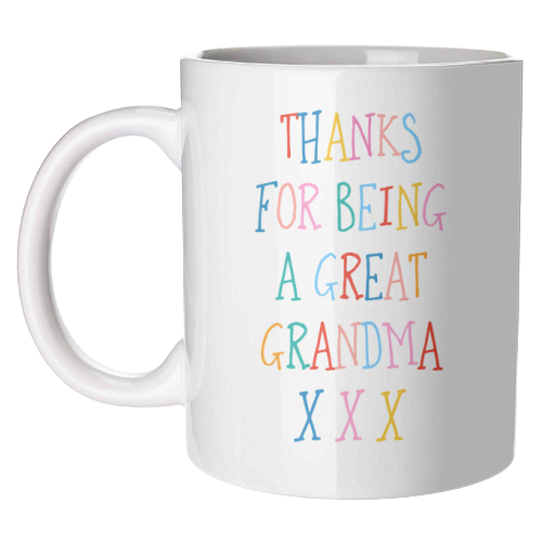 Thanks for being a great Grandma - unique mug by Adam Regester