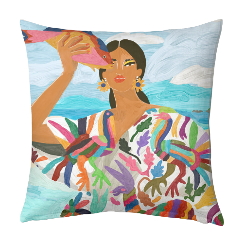 Mexican Colors - designed cushion by Ana Clerici