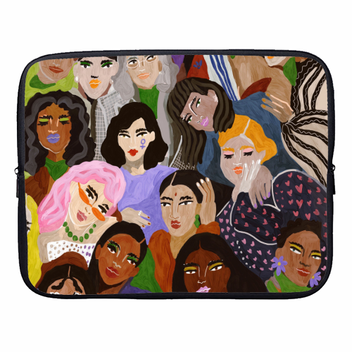 Women's Day - designer laptop sleeve by Ana Clerici