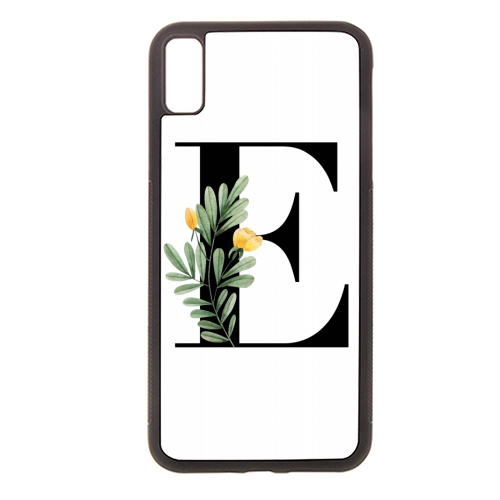 E Floral Letter Initial - stylish phone case by Toni Scott