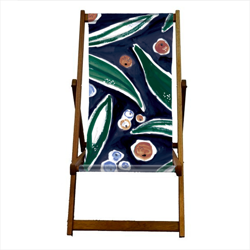 autumn leaves - canvas deck chair by lauradidthis
