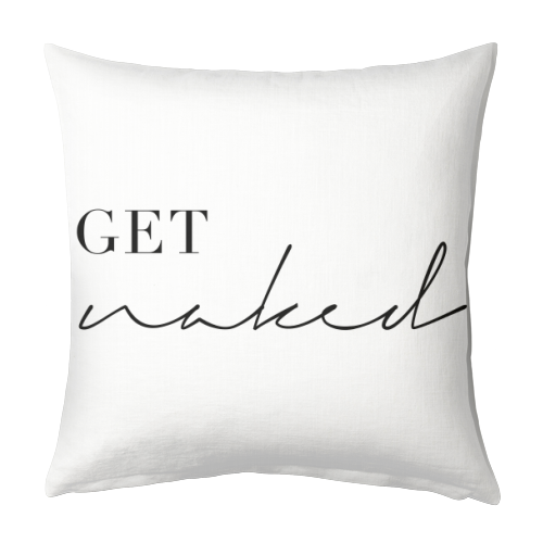 Get Naked - designed cushion by Toni Scott