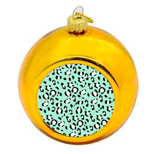 Leopard Animal Print Glam #22 #pattern #decor #art - colourful christmas bauble by Anita Bella Jantz