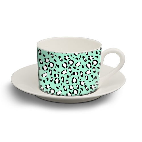 Leopard Animal Print Glam #22 #pattern #decor #art - personalised cup and saucer by Anita Bella Jantz