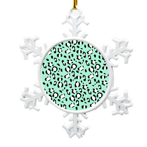 Leopard Animal Print Glam #22 #pattern #decor #art - snowflake decoration by Anita Bella Jantz