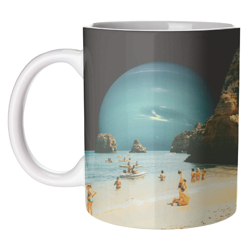Space Beach - unique mug by taudalpoi