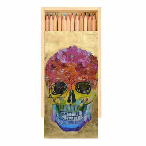 Pride and skull - Coloured Pencils with Box by Kirstie Taylor