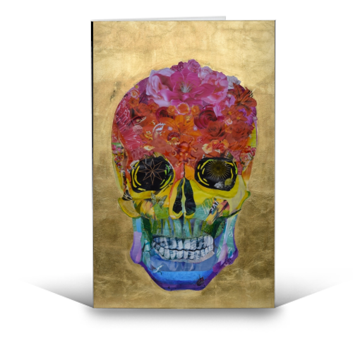 Pride and skull - funny greeting card by Kirstie Taylor