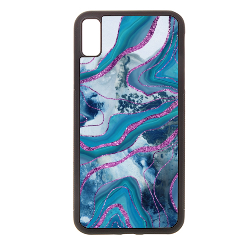 Liquid Marble Agate Glitter Glam #8 (Faux Glitter) #decor #art - stylish phone case by Anita Bella Jantz