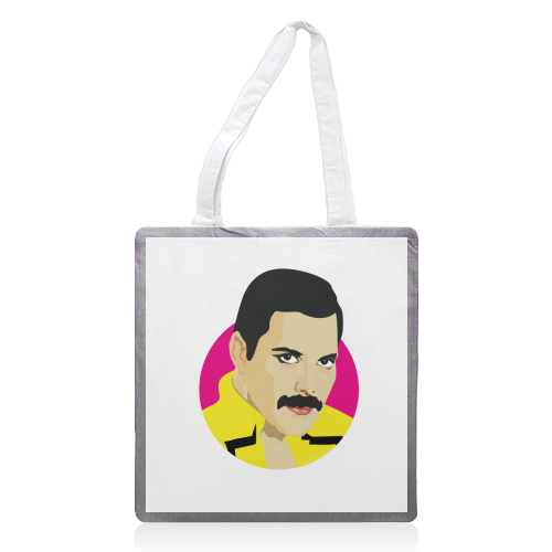 Freddie Mercury - printed tote bag by SABI KOZ