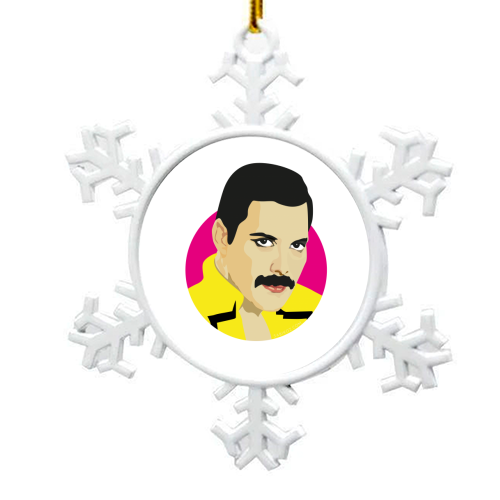 Freddie Mercury - snowflake decoration by SABI KOZ