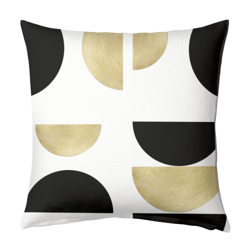 Yin Yang Geometric Glam #1 #minimal #decor #art - designed cushion by Anita Bella Jantz