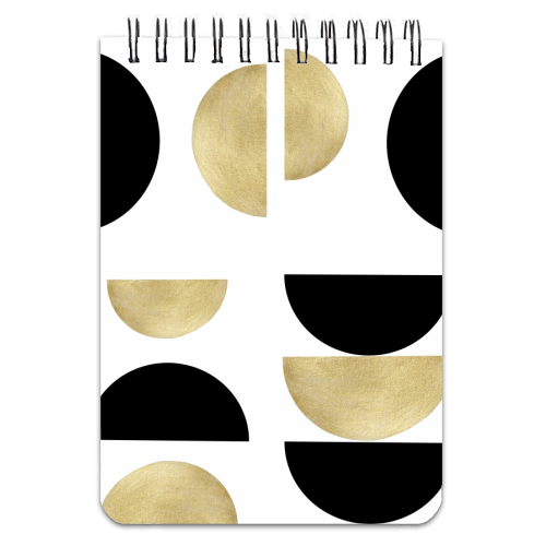 Yin Yang Geometric Glam #1 #minimal #decor #art - personalised A4, A5, A6 notebook by Anita Bella Jantz