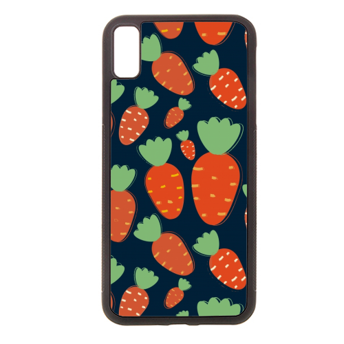 Carrots pattern - stylish phone case by Ania Wieclaw