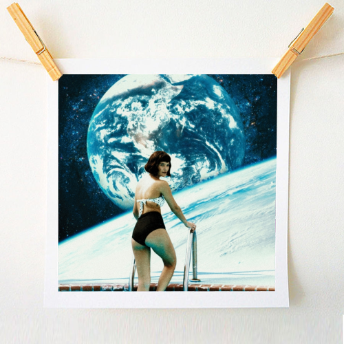 Space Babe - A1 - A4 art print by taudalpoi