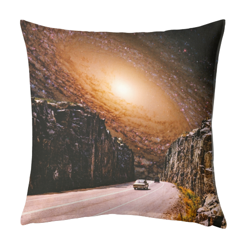 Intergalactic Highway - designed cushion by taudalpoi