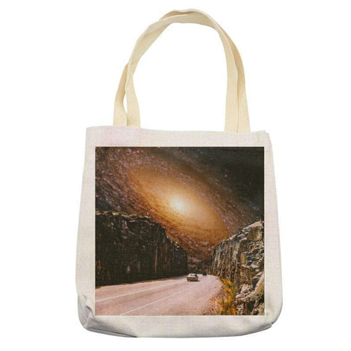 Intergalactic Highway - printed tote bag by taudalpoi