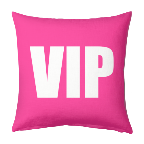 VIP ( pink version ) - designed cushion by Adam Regester