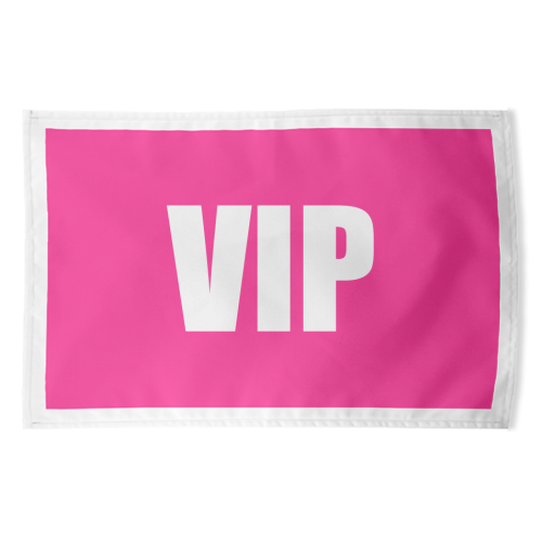 VIP ( pink version ) - funny tea towel by Adam Regester
