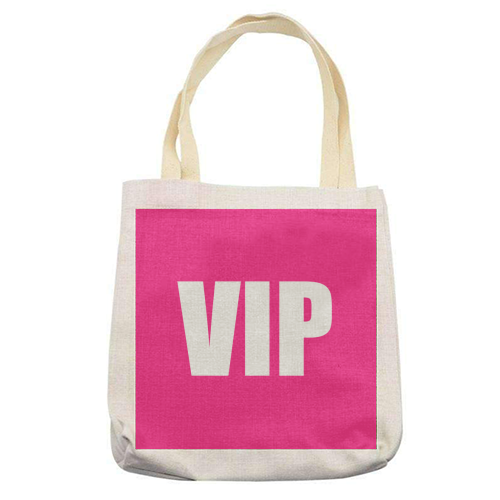 VIP ( pink version ) - printed tote bag by Adam Regester
