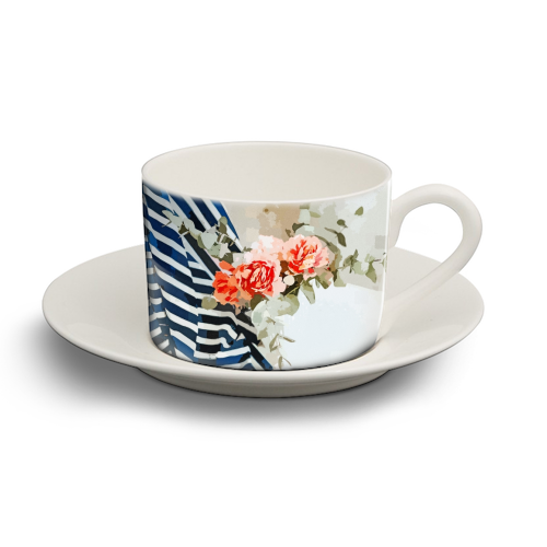 Saturday - personalised cup and saucer by Uma Prabhakar Gokhale