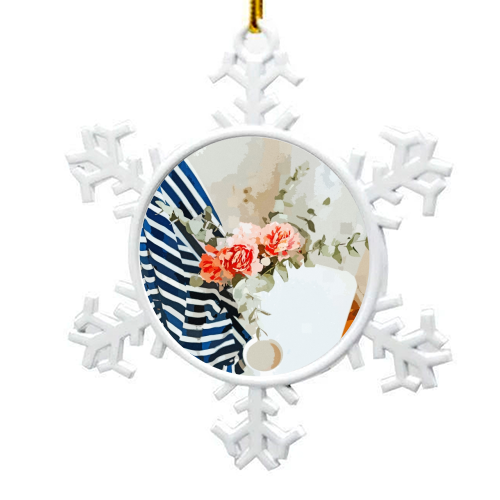 Saturday - snowflake decoration by Uma Prabhakar Gokhale