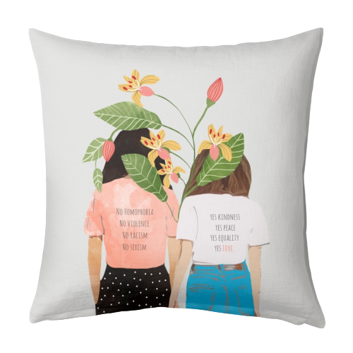 Motto - designed cushion by Uma Prabhakar Gokhale