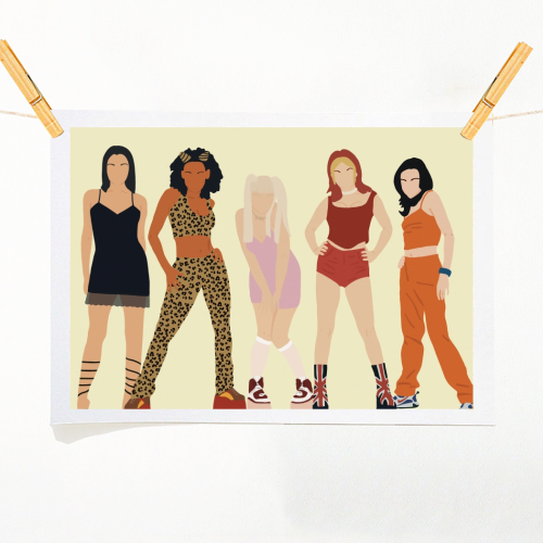 Spice Girls - A1 - A4 art print by Cheryl Boland