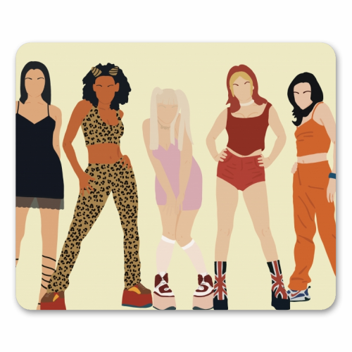Spice Girls - funny mouse mat by Cheryl Boland