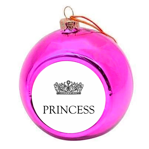 Crown Princess - colourful christmas bauble by Adam Regester
