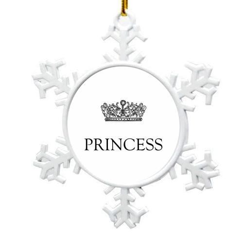 Crown Princess - snowflake decoration by Adam Regester