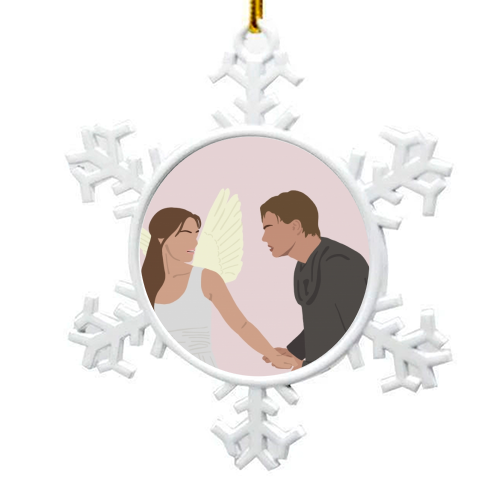 Romeo and Juliet - snowflake decoration by Cheryl Boland