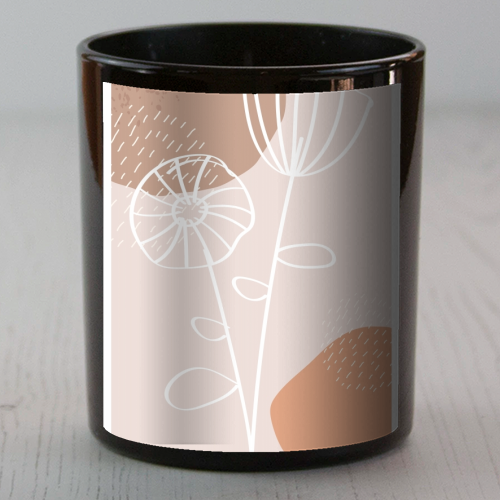 Organic Botanical Flower - scented candle by Toni Scott