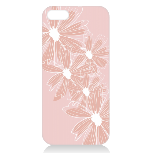 Pink and White Daisy Flowers - unique phone case by Toni Scott