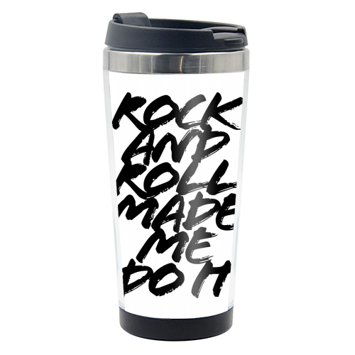 Rock and Roll Made Me Do It Grunge Caps - photo water bottle by Toni Scott