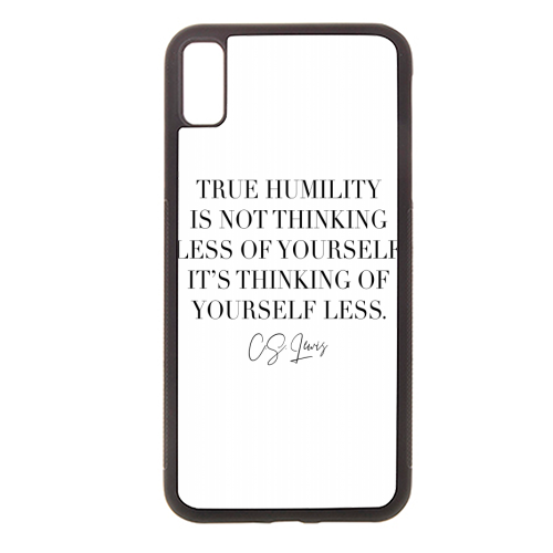 True Humility Is Not Thinking Less of Yourself. It's Thinking of Yourself Less. -C.S. Lewis Quote - stylish phone case by Toni Scott
